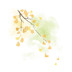 103金色落叶素材元素
