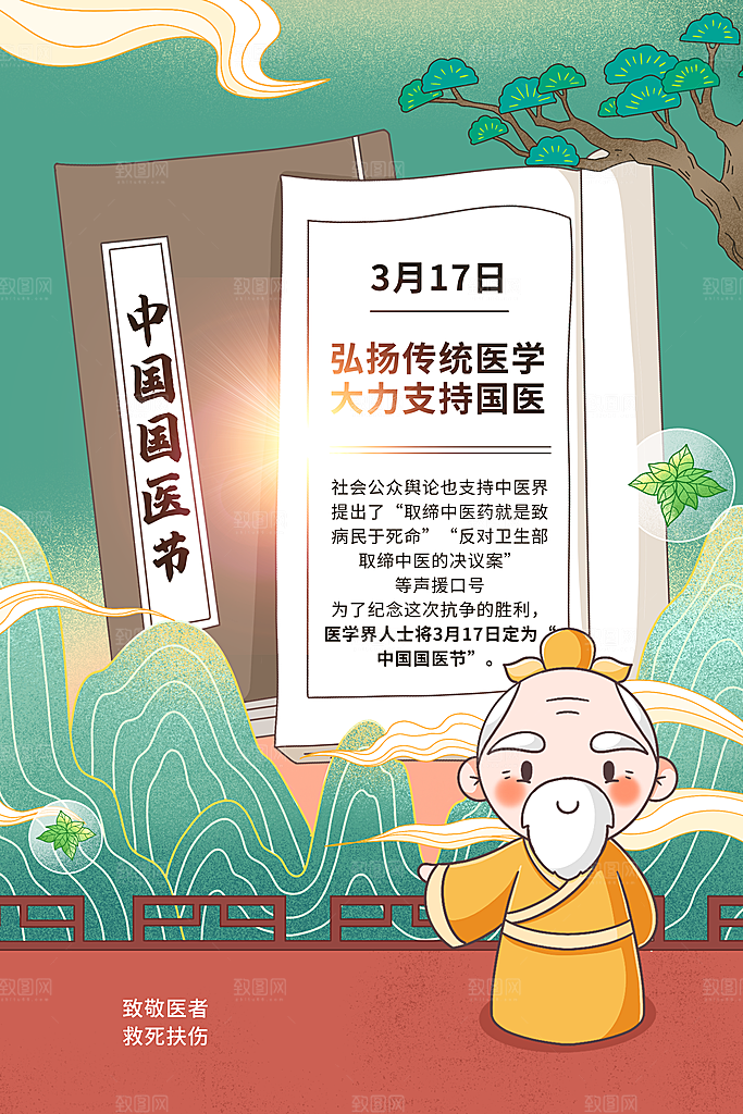 中国医师节宣传海报