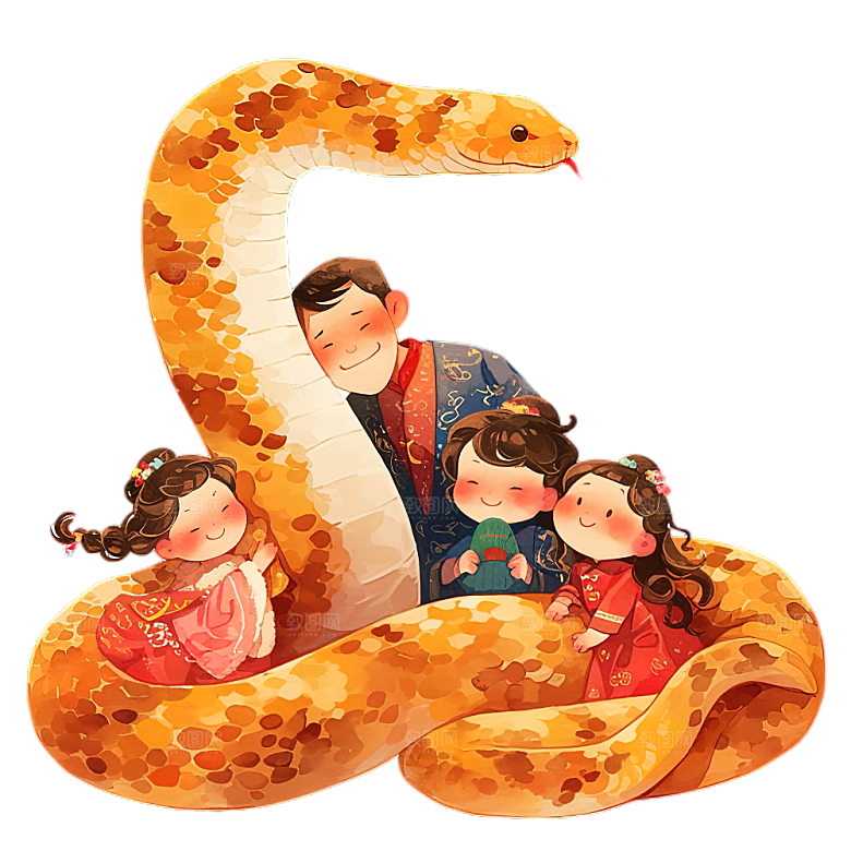 蛇年蛇PNG元素素材