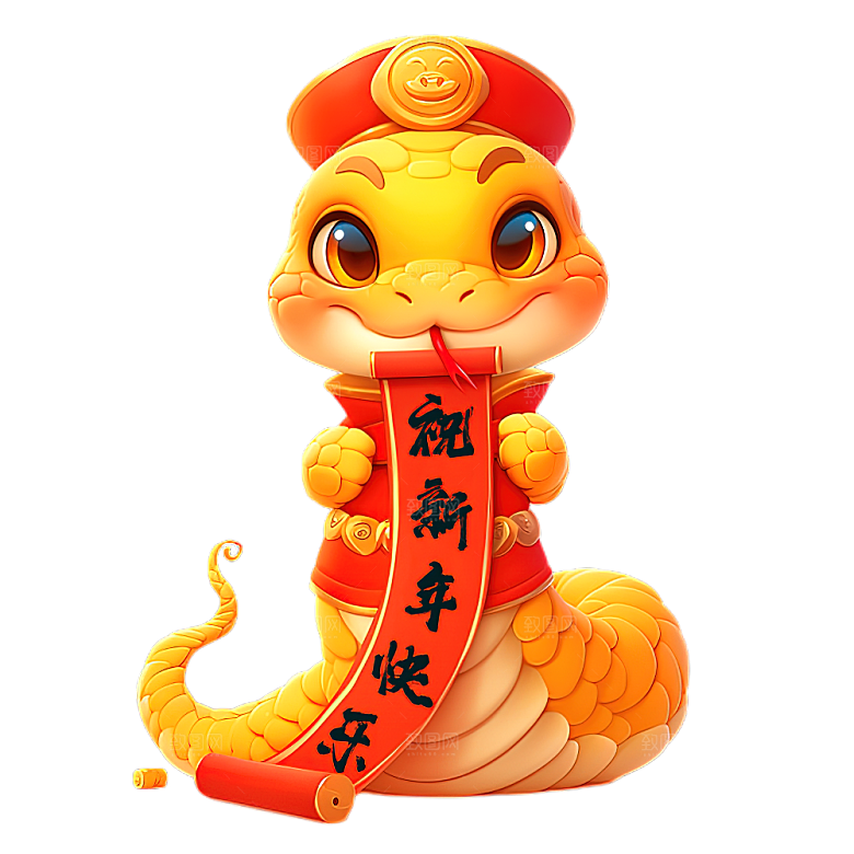 蛇年蛇PNG元素素材