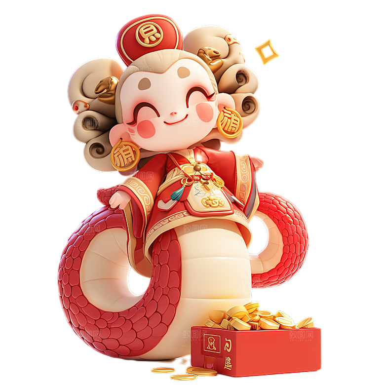 蛇年蛇PNG元素素材
