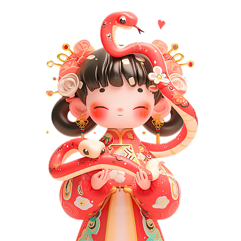 蛇年蛇PNG元素素材