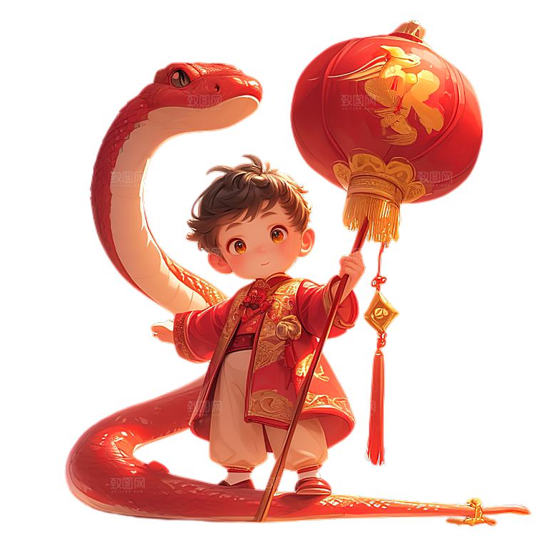 蛇年蛇PNG元素素材