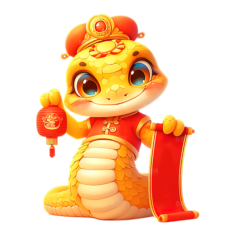蛇年蛇PNG元素素材