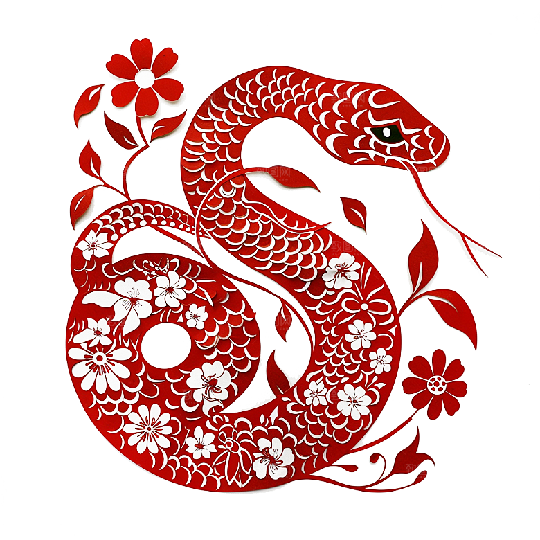创意蛇年蛇PNG元素素材