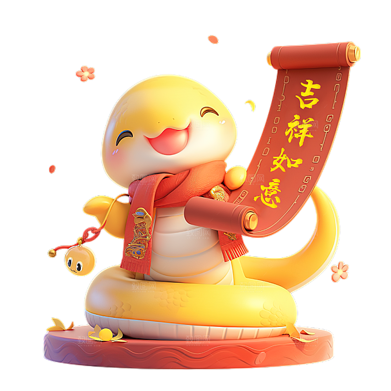 蛇年蛇PNG元素素材