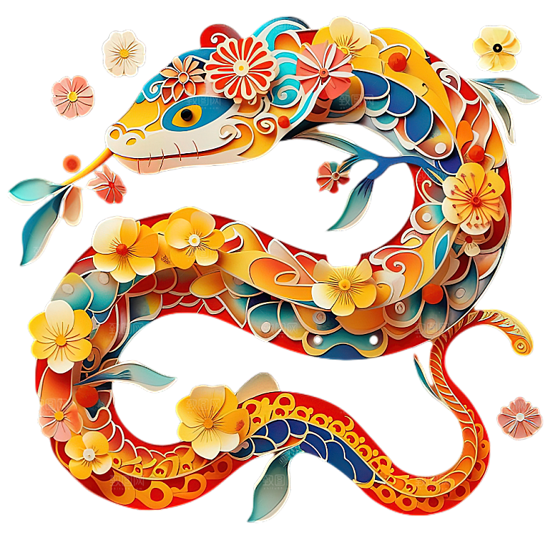 蛇年蛇PNG元素素材