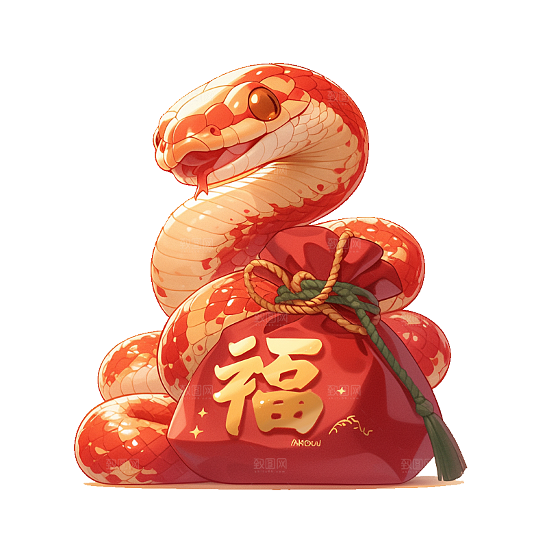 蛇年蛇PNG元素素材
