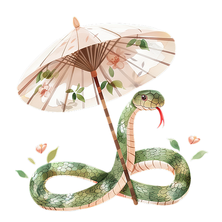创意蛇年蛇PNG元素素材