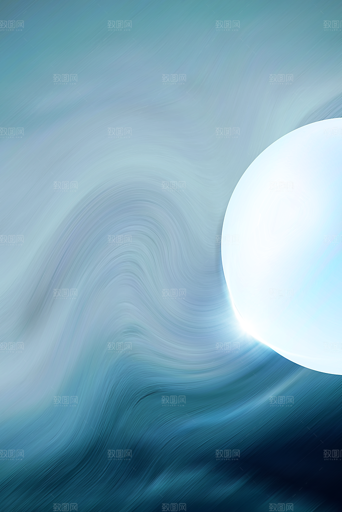 二十四节气雨水背景海报插画