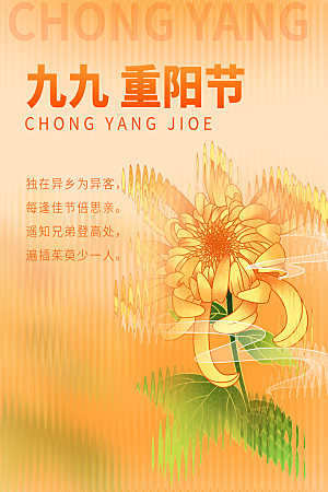 大气重阳节节日宣传海报