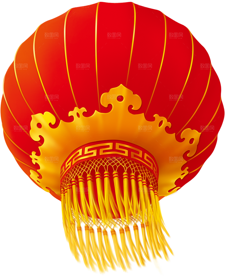 喜庆新年节日灯笼元素素材