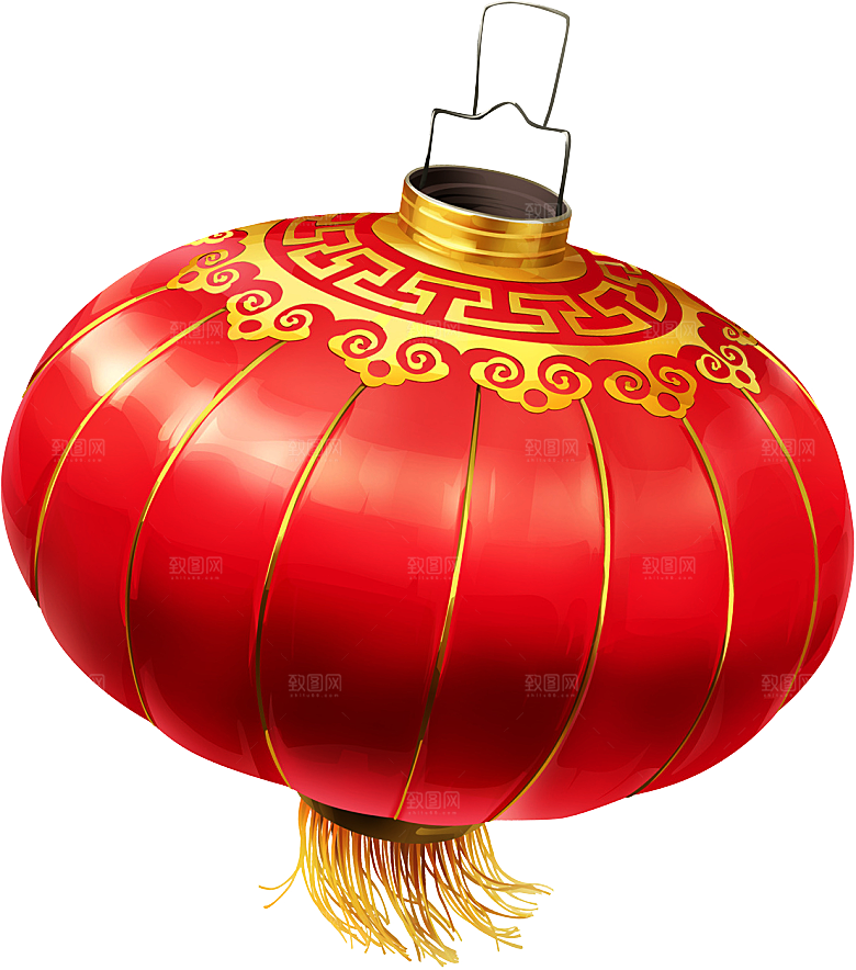 喜庆新年节日灯笼元素素材