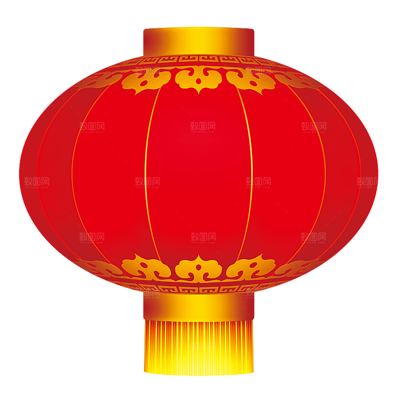 喜庆新年节日灯笼元素素材