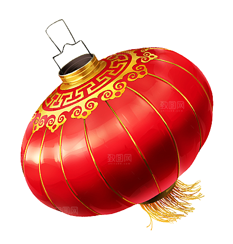 喜庆新年节日灯笼元素素材