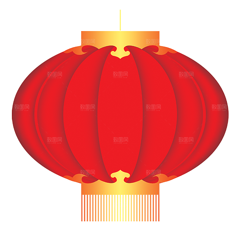 喜庆新年节日灯笼元素素材