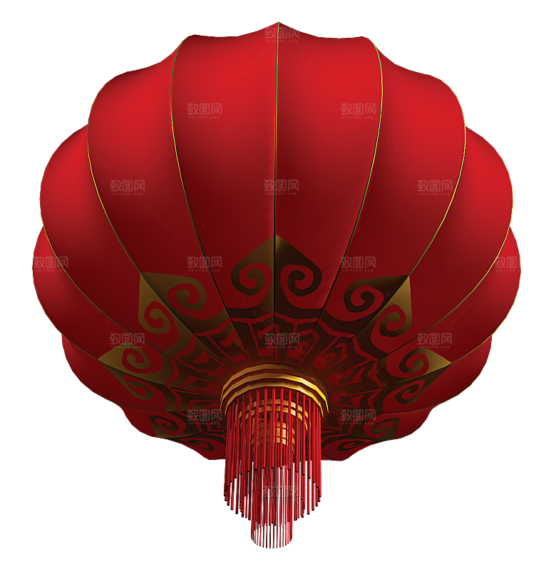 喜庆新年节日灯笼元素素材
