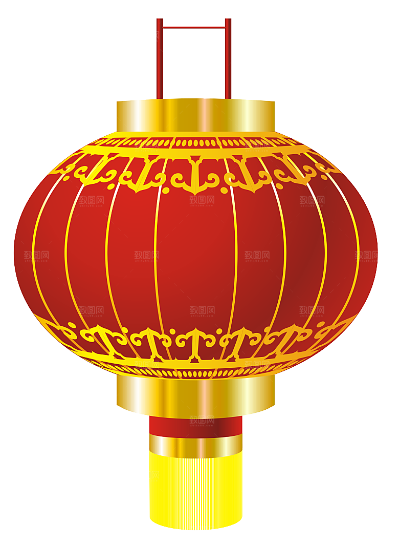喜庆新年节日灯笼元素素材