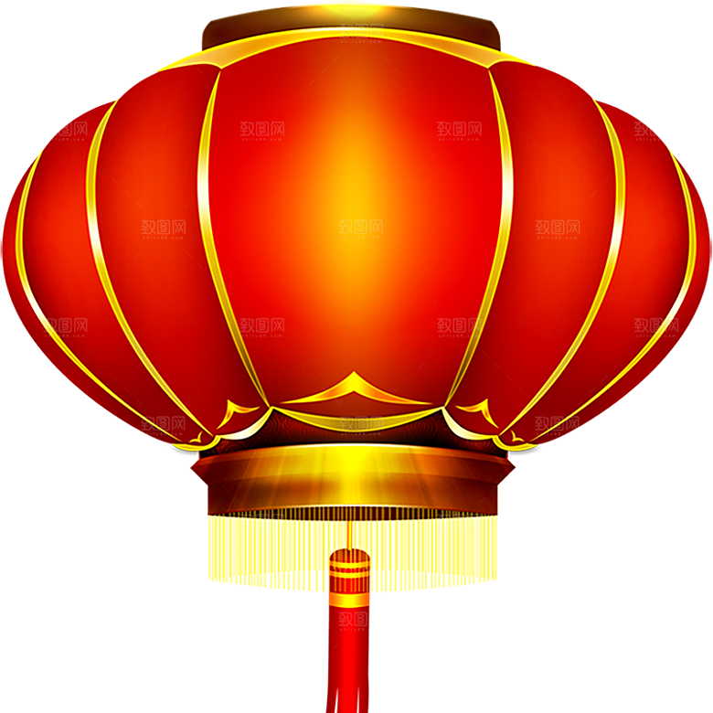 创意新年灯笼素材元素