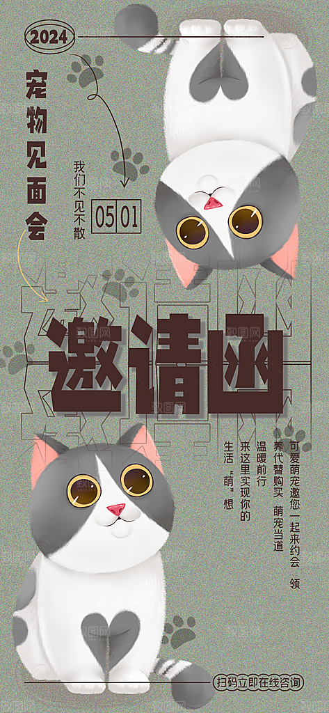 宠物海报宣传广告设计