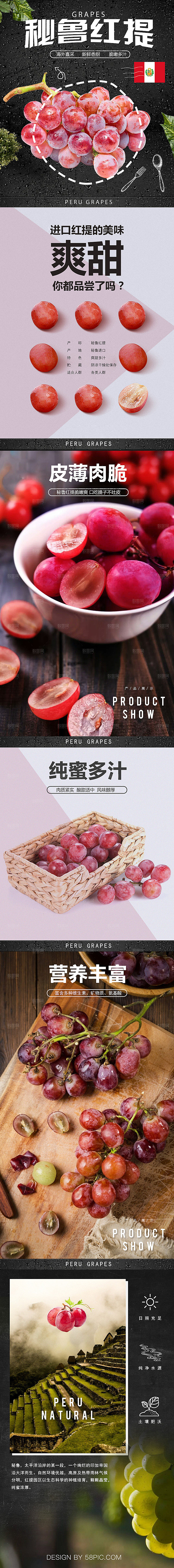 淘宝电商新鲜水果详情页模版