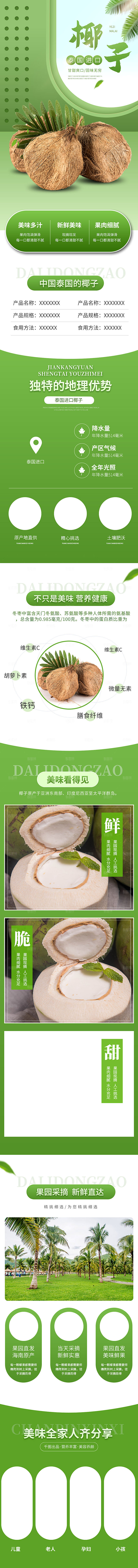 简约大气新鲜水果详情页模版