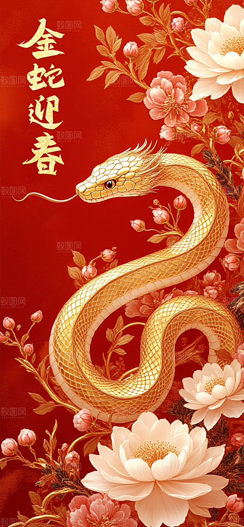 蛇年宣传海报设计素材