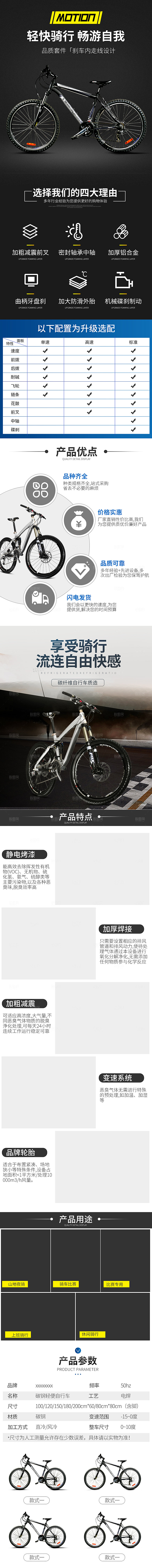 简约大气户外运动产品详情页