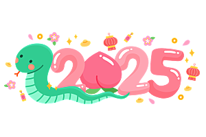 2025蛇年新年窗花免扣素材