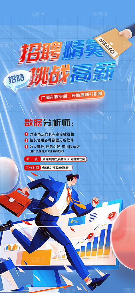 诚聘招聘活动宣传海报