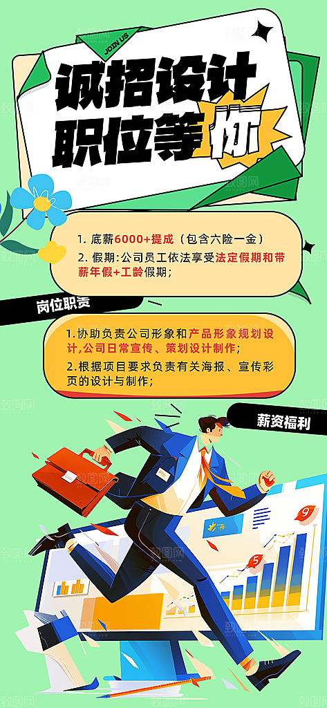 诚聘招聘活动宣传海报