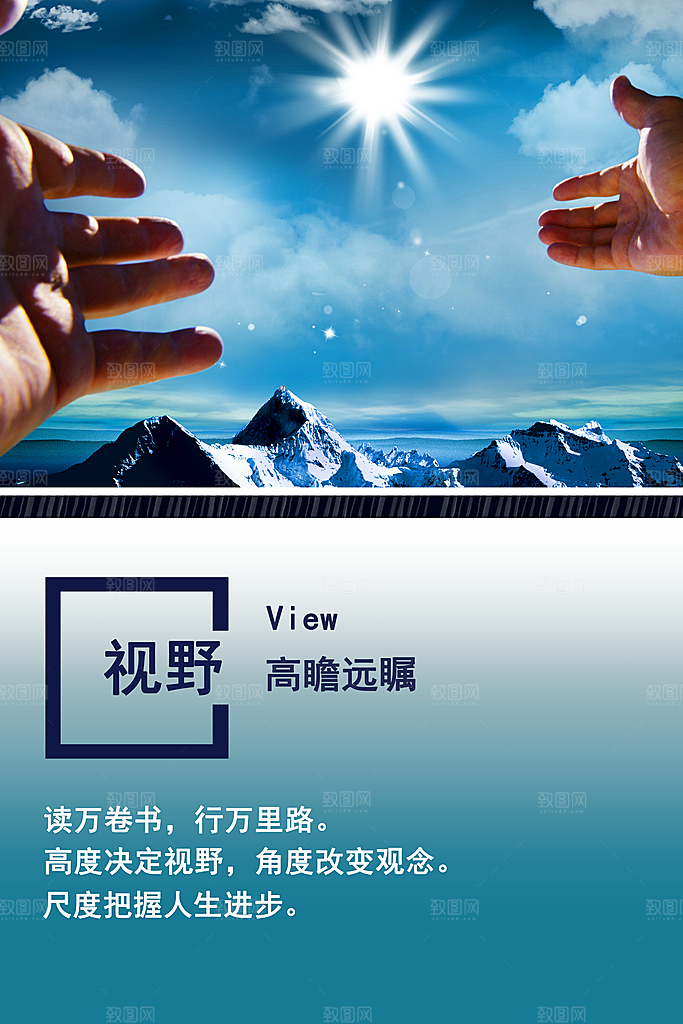 视野高瞻远瞩海报