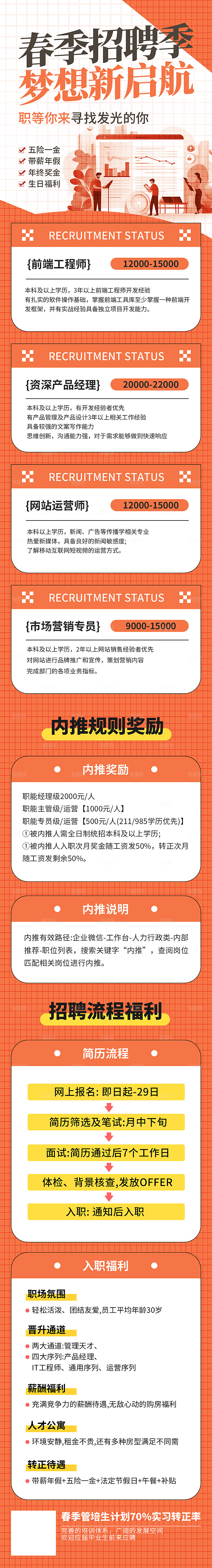 简约大气公司企业招聘宣传长图