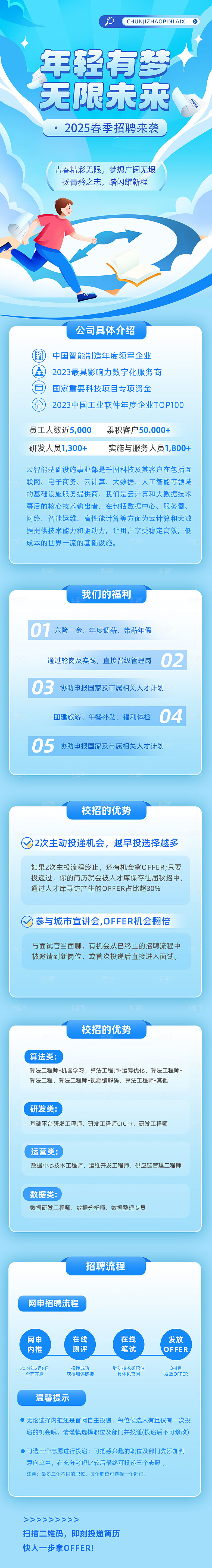 简约大气公司企业招聘宣传长图