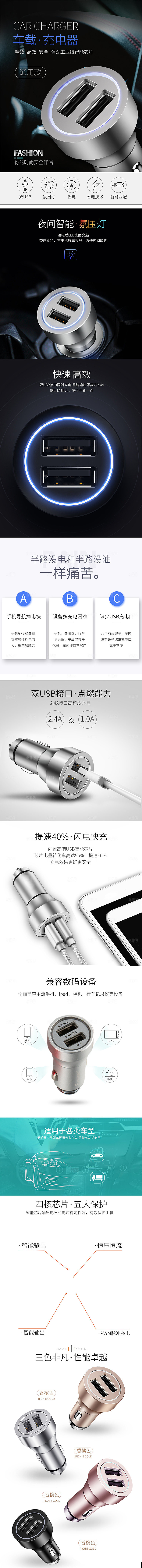 淘宝电商汽车配件促销详情页