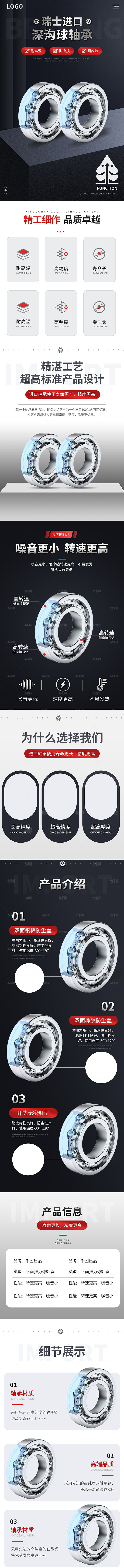 简约大气淘宝电商汽车配件详情页