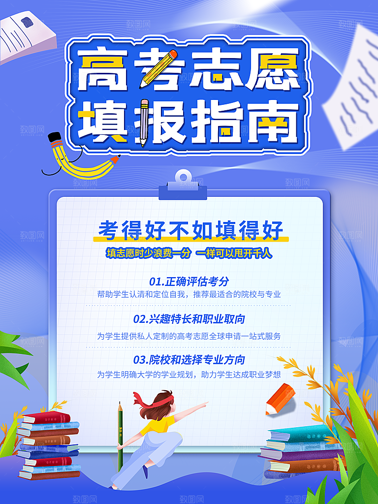 高考志愿填报海报