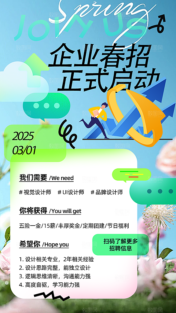 诚聘招聘活动宣传海报