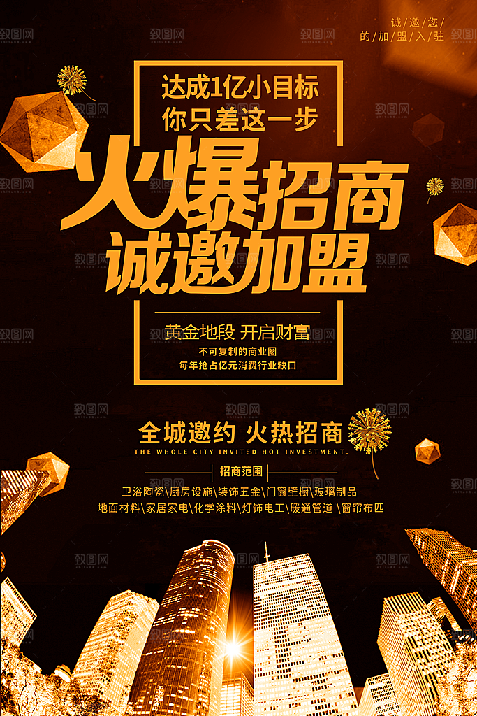 招商引资活动宣传海报