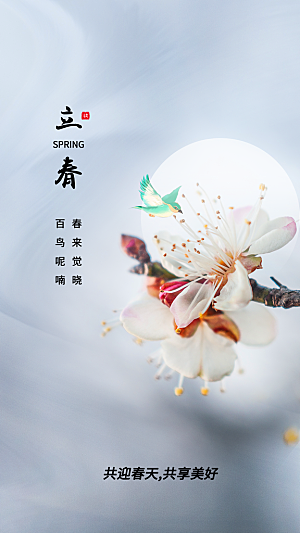 立春节气传统海报