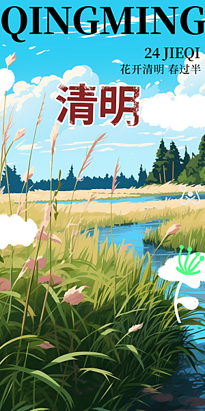节日清明节宣传海报