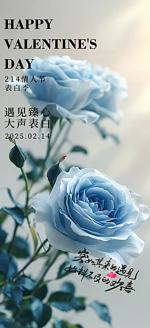 情人节爱情活动海报
