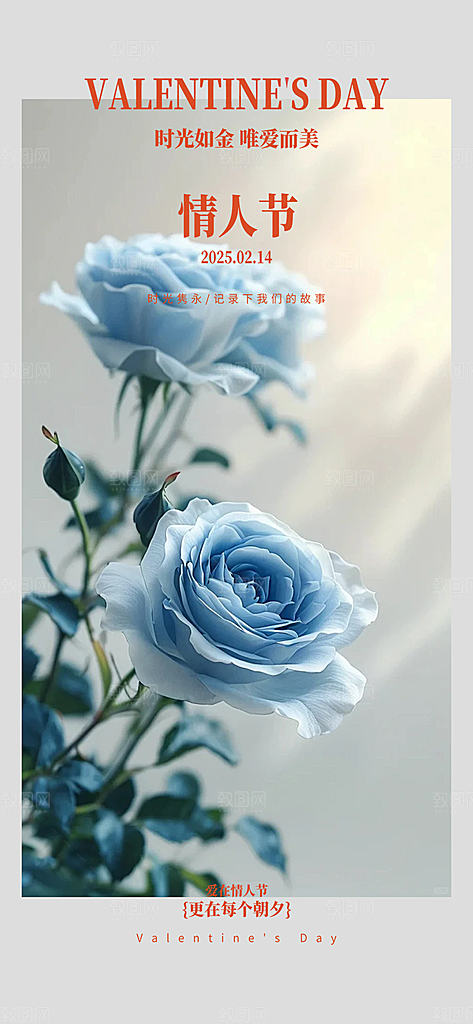 美丽情人节爱情海报