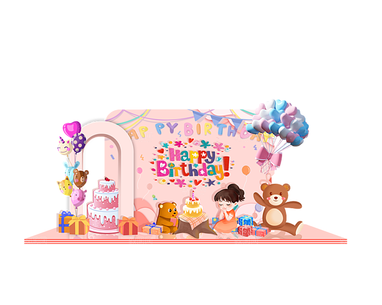 生日派对生日宴会美陈舞美