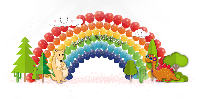 生日派对生日宴会美陈舞美