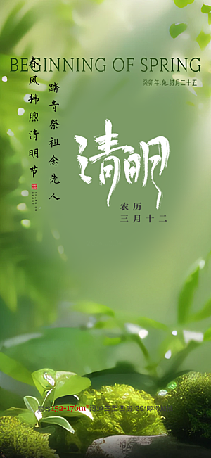 创意清新节日清明节海报