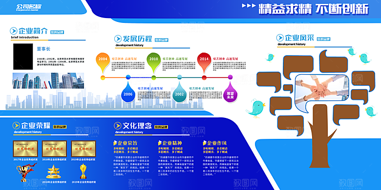 企业文化墙展板设计
