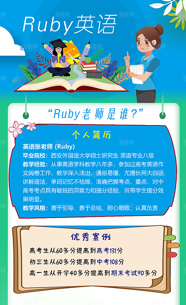 英语培训宣传海报设计素材