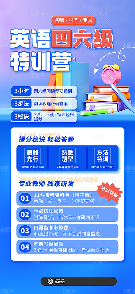 英语培训宣传海报设计素材