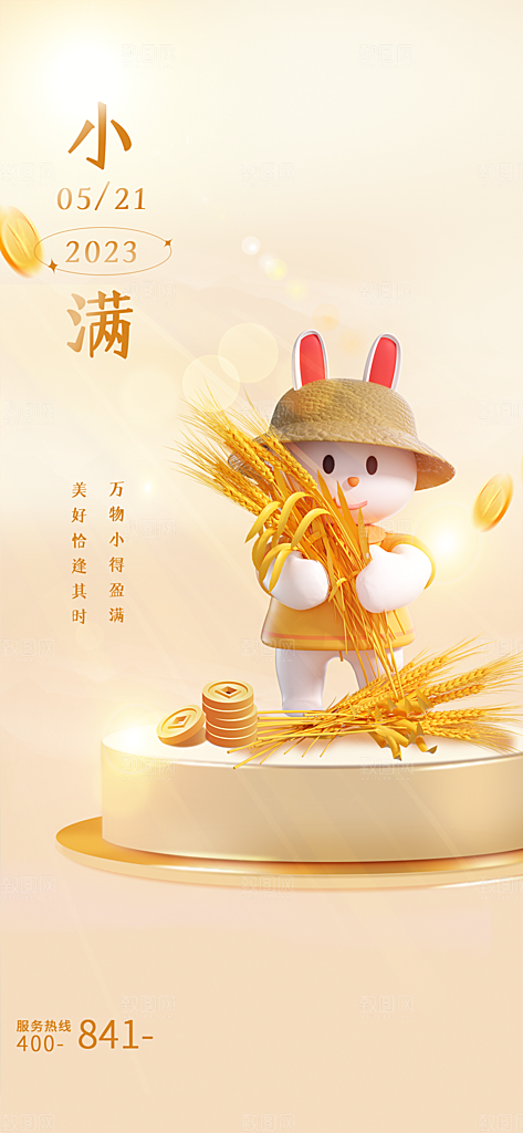 小满二十四节气海报